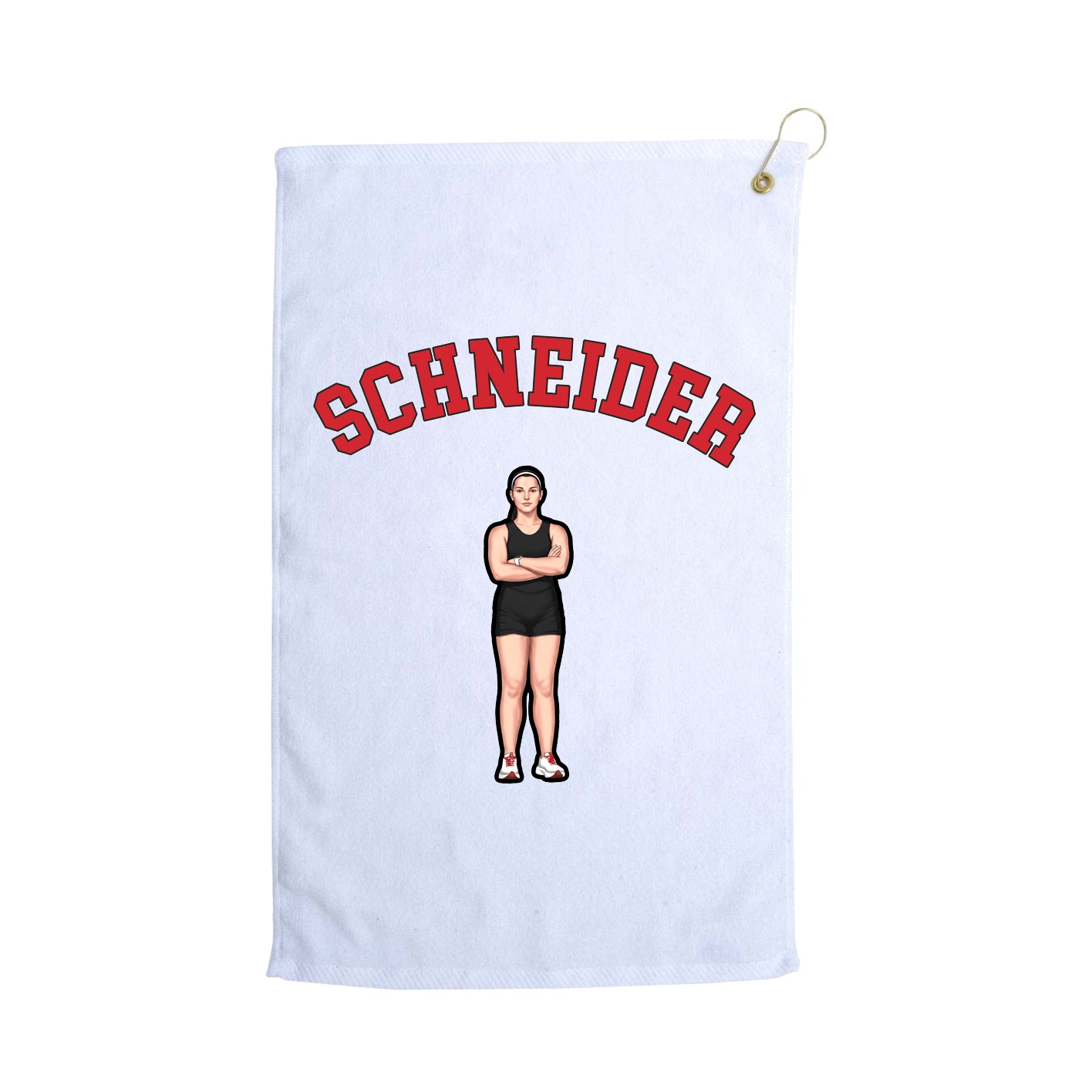 Golf Towel — Shirsey Arch in White