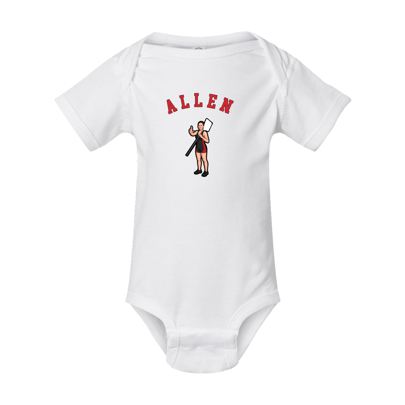Baby Onesie — Shirsey Arch in White