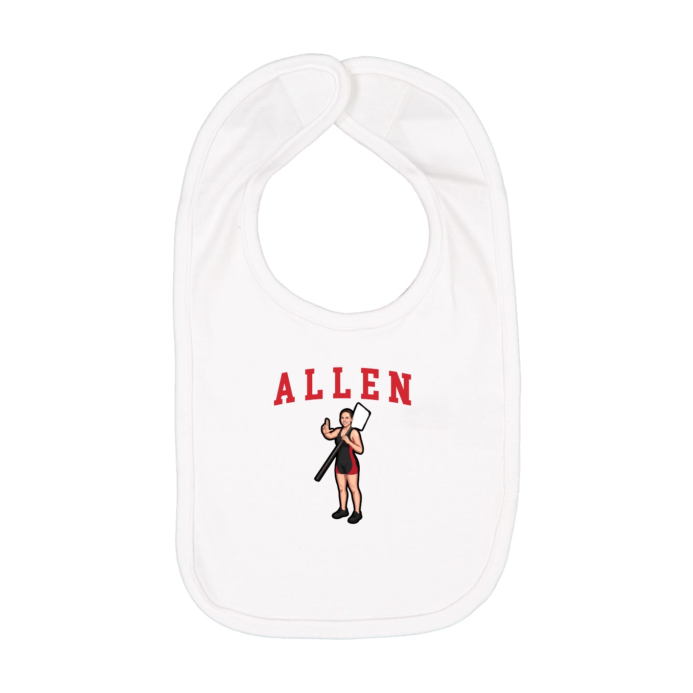 Infant Bib — Shirsey in White
