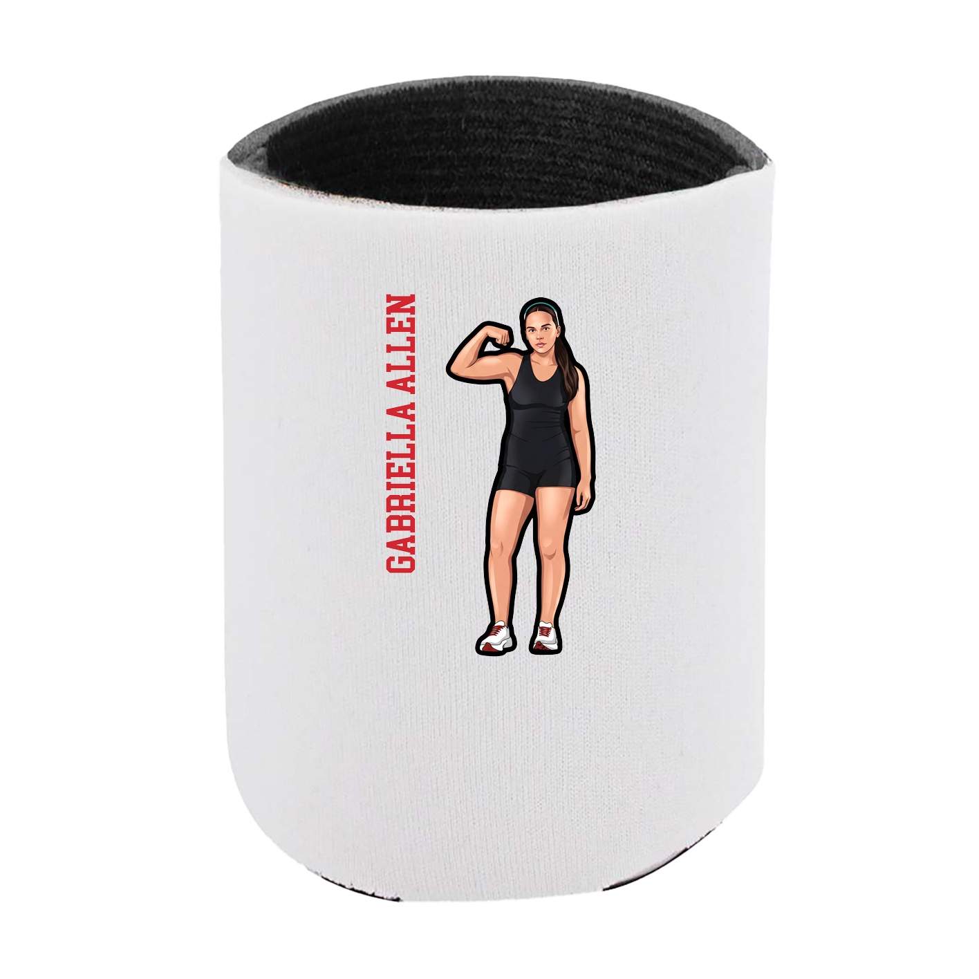 Can Holder — Name Vertical in White