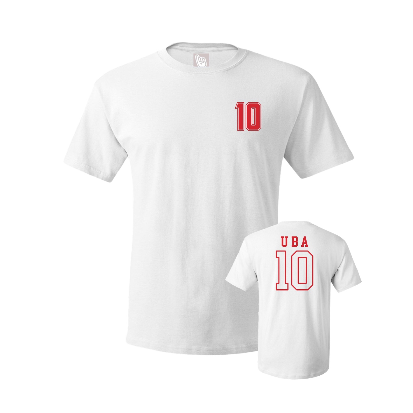 Youth Tee — Chest Back in White