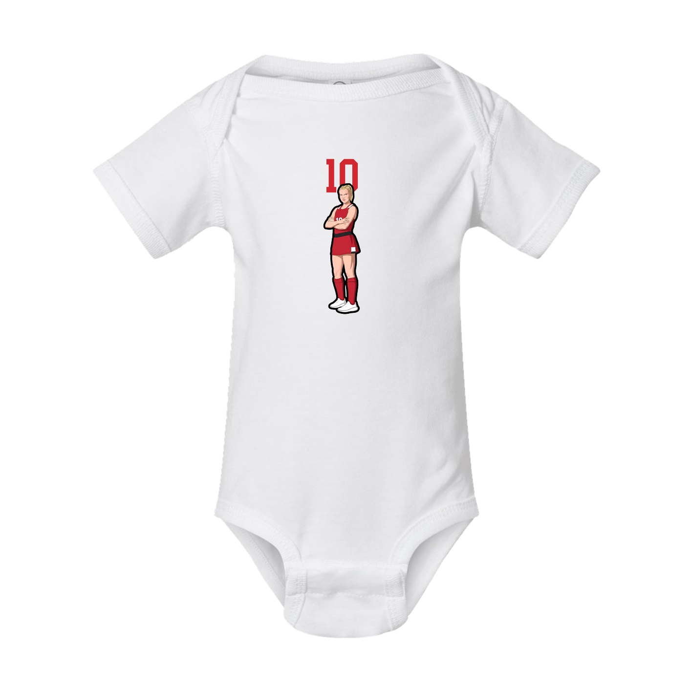Baby Onesie — Number Top in White