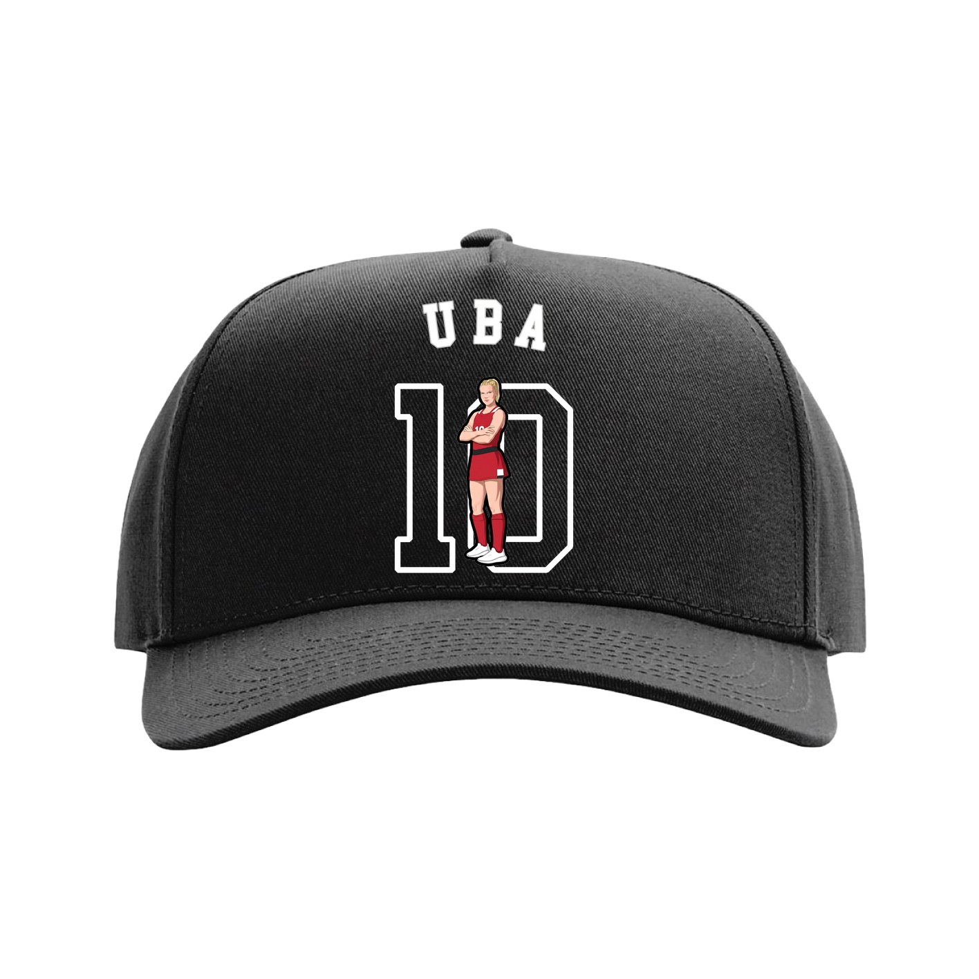 Full Fabric Five-Panel Champ Cap — Shirsey Arch in Black
