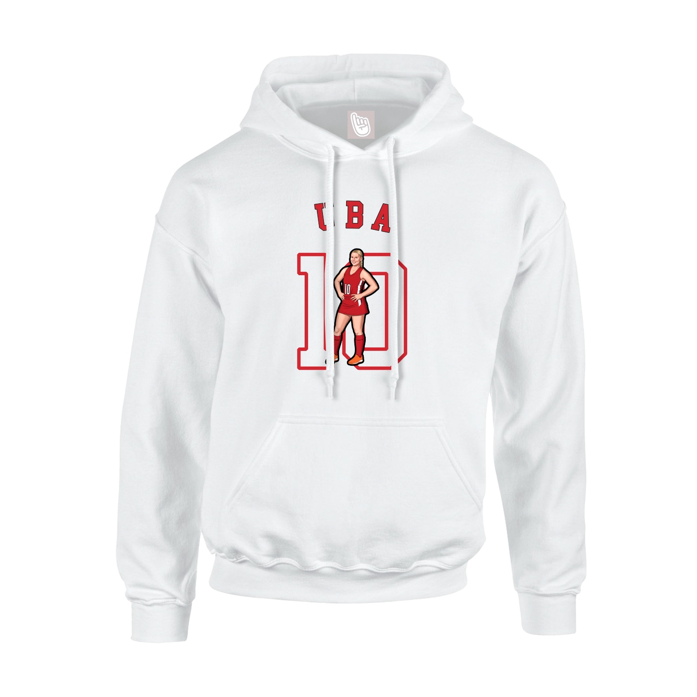 Youth Hoodie — Shirsey Arch in White