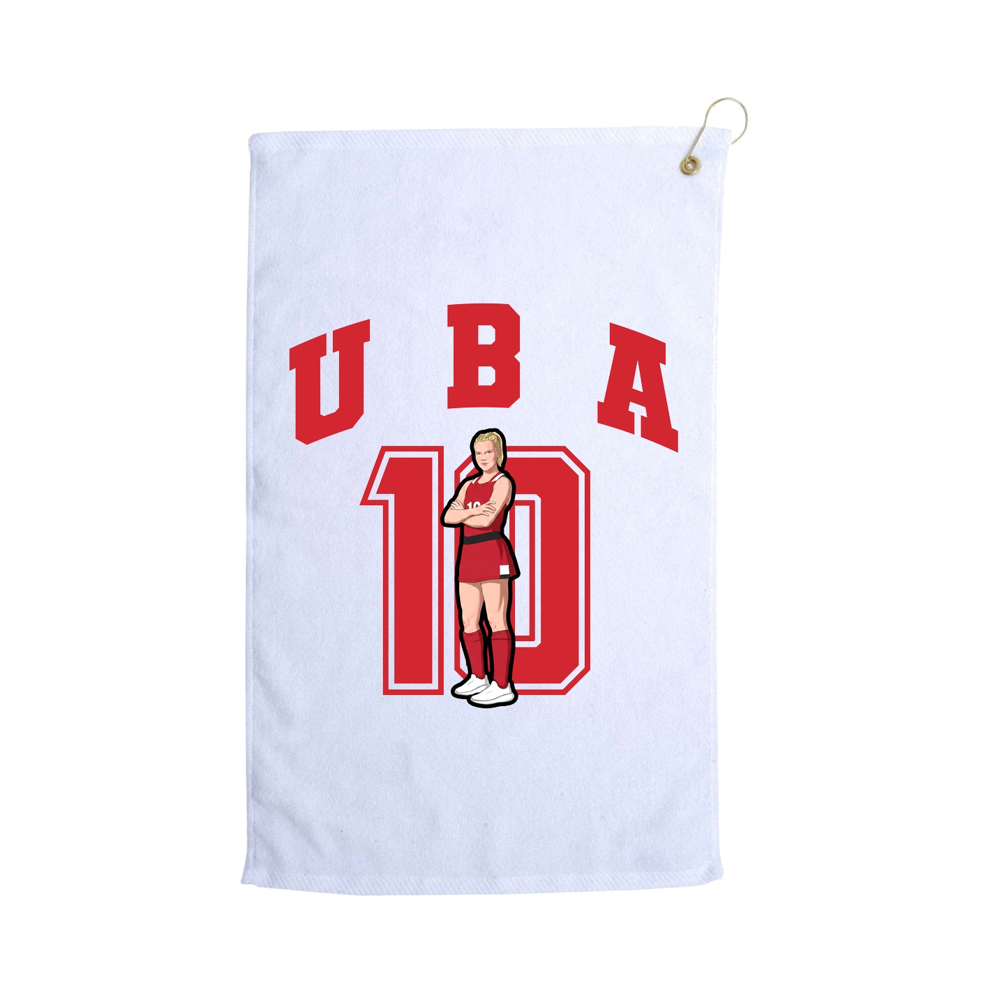Golf Towel — Number in White