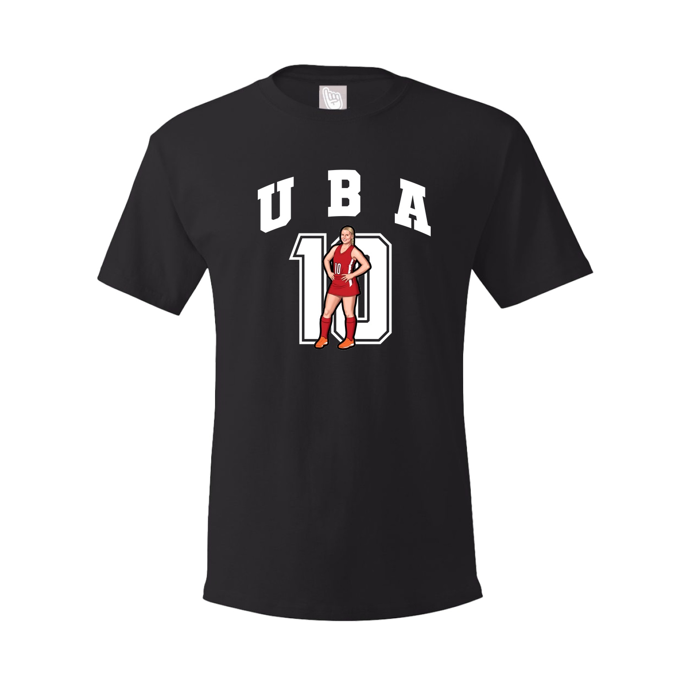 Youth Tee — Number in Black