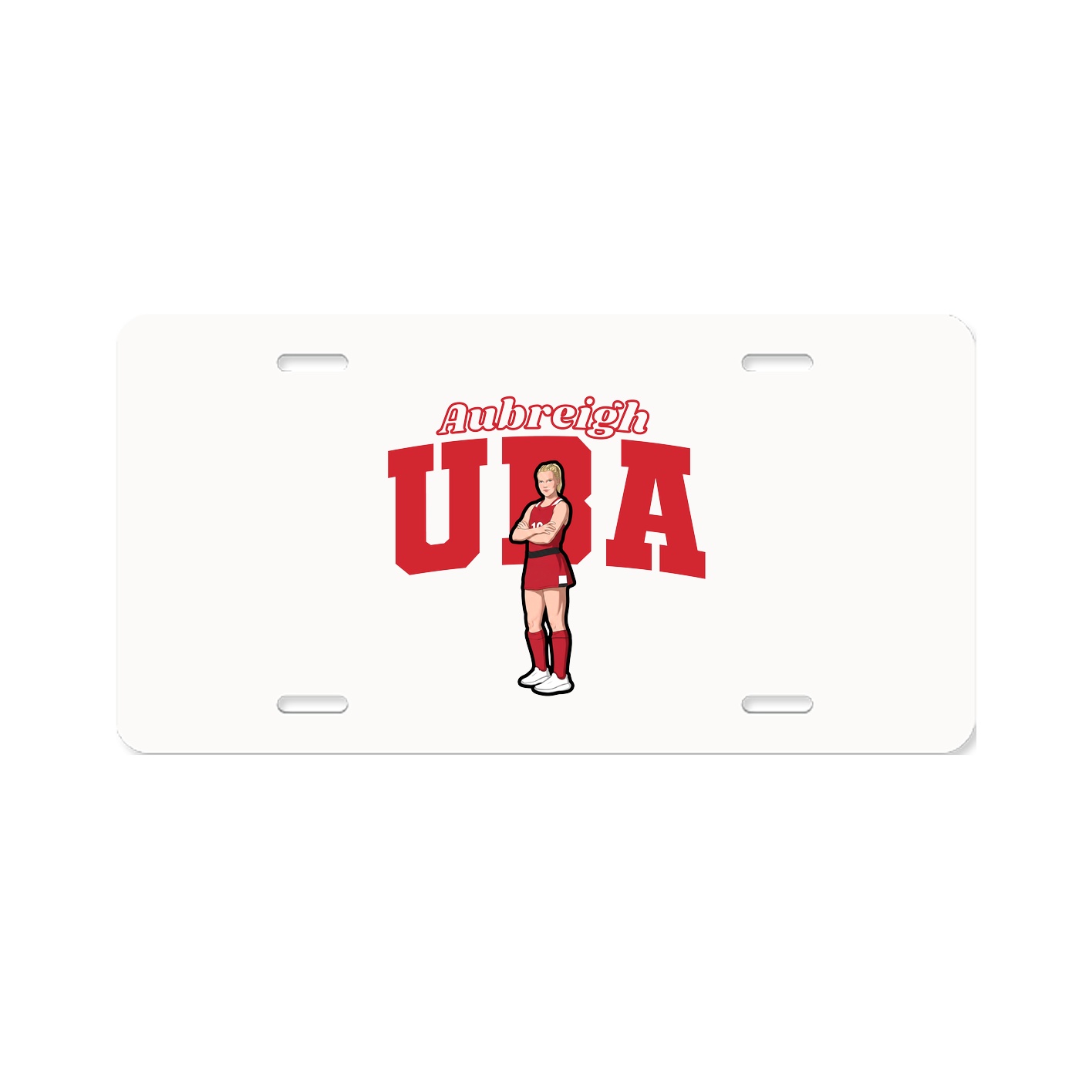 License Plate — Name Arch in Classic