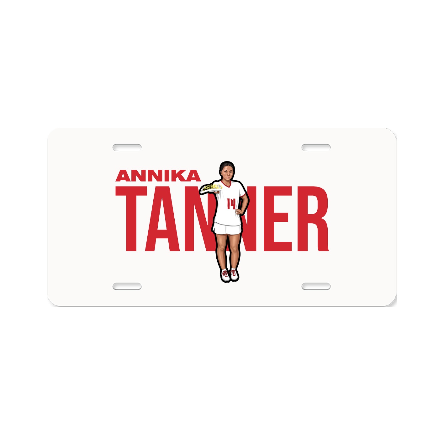 License Plate — Player Name in Classic