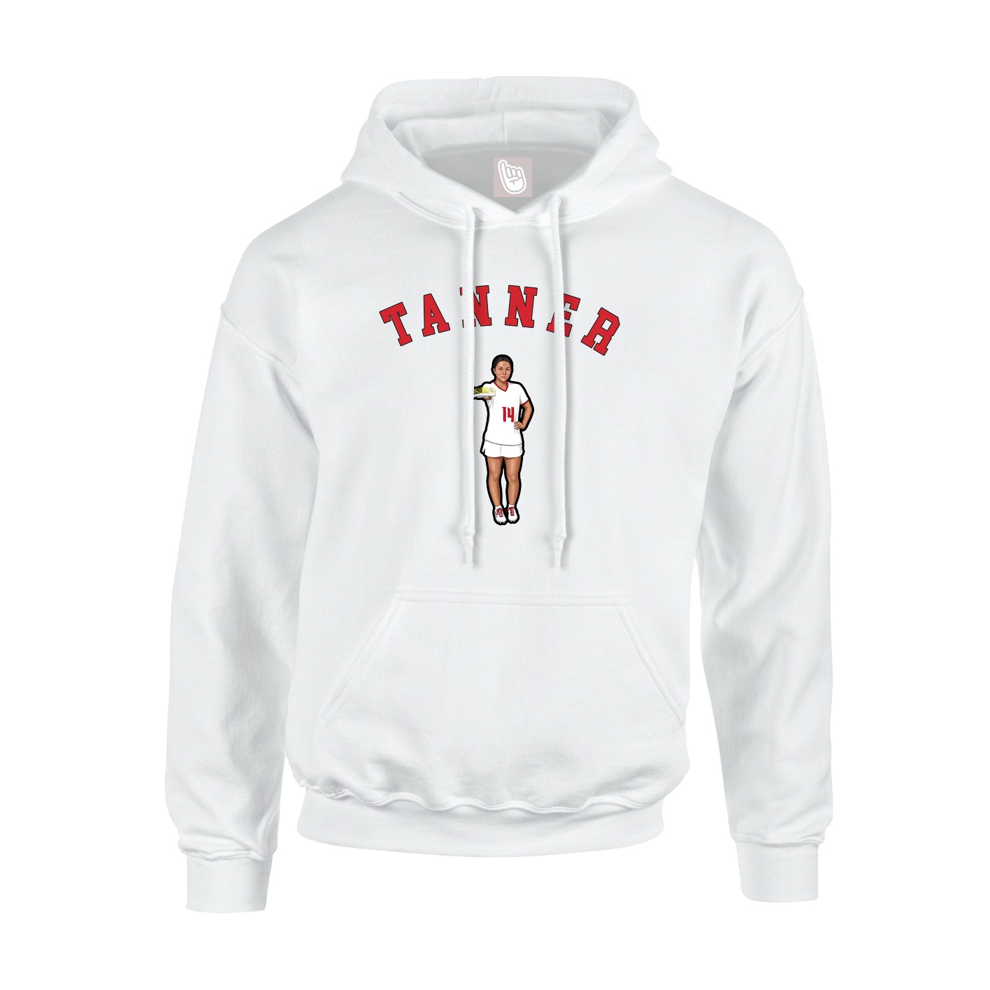 Hoodie — Shirsey Arch in White