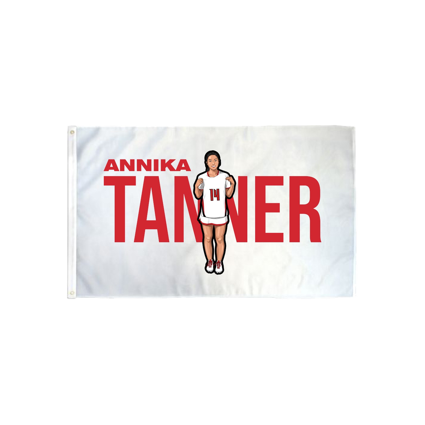 3x5 Flag — Player Name in Classic