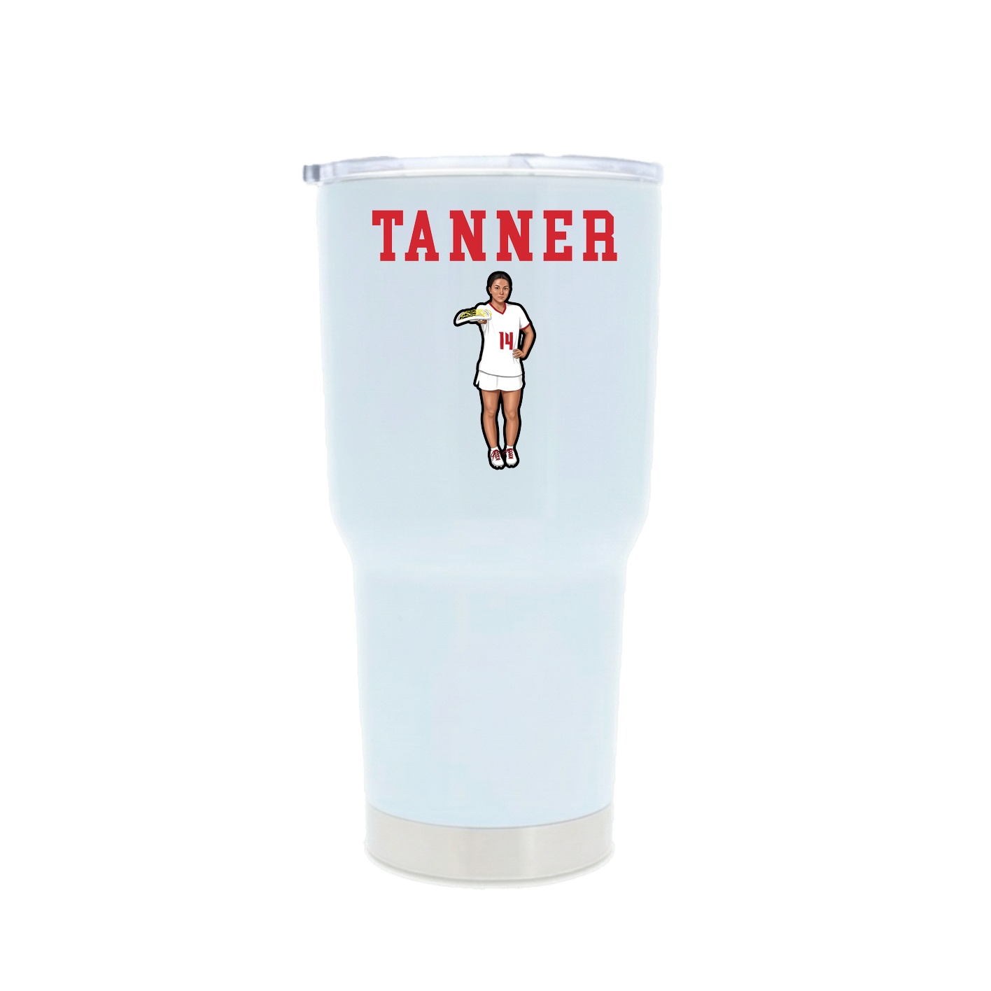 30oz Stainless Steel Tumbler — Shirsey in White