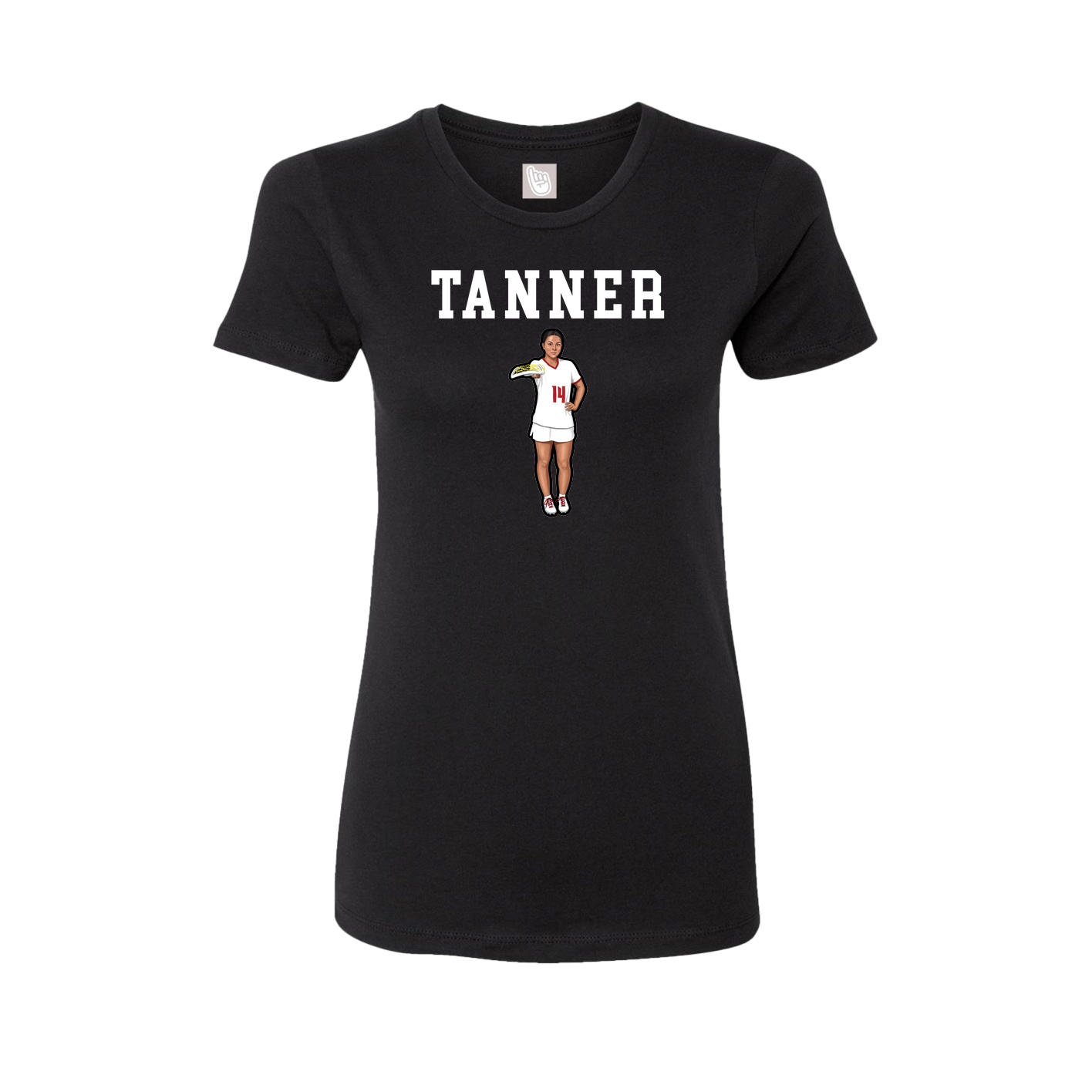 Fitted Women's Tee — Shirsey in Black