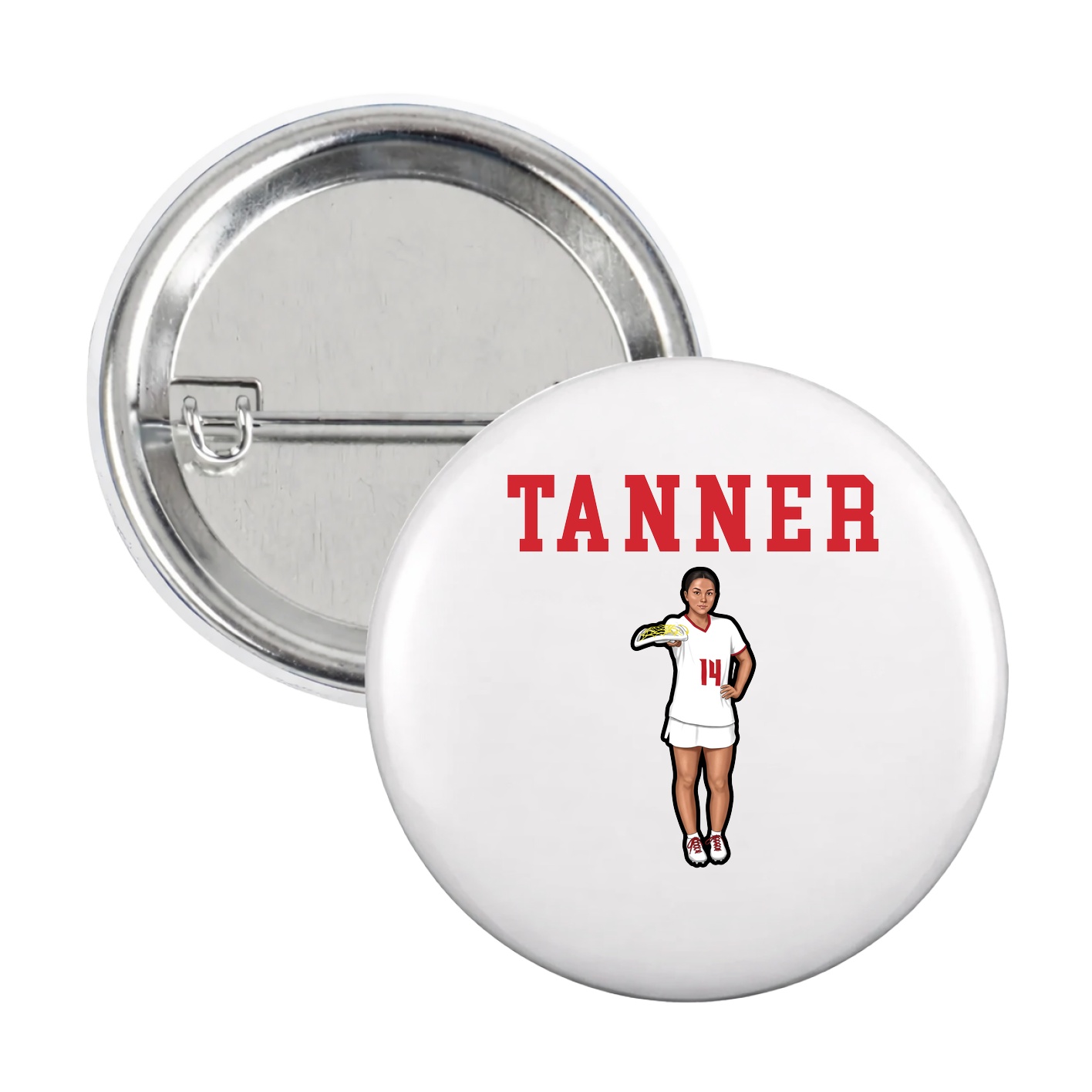 Game Day Button — Shirsey in White
