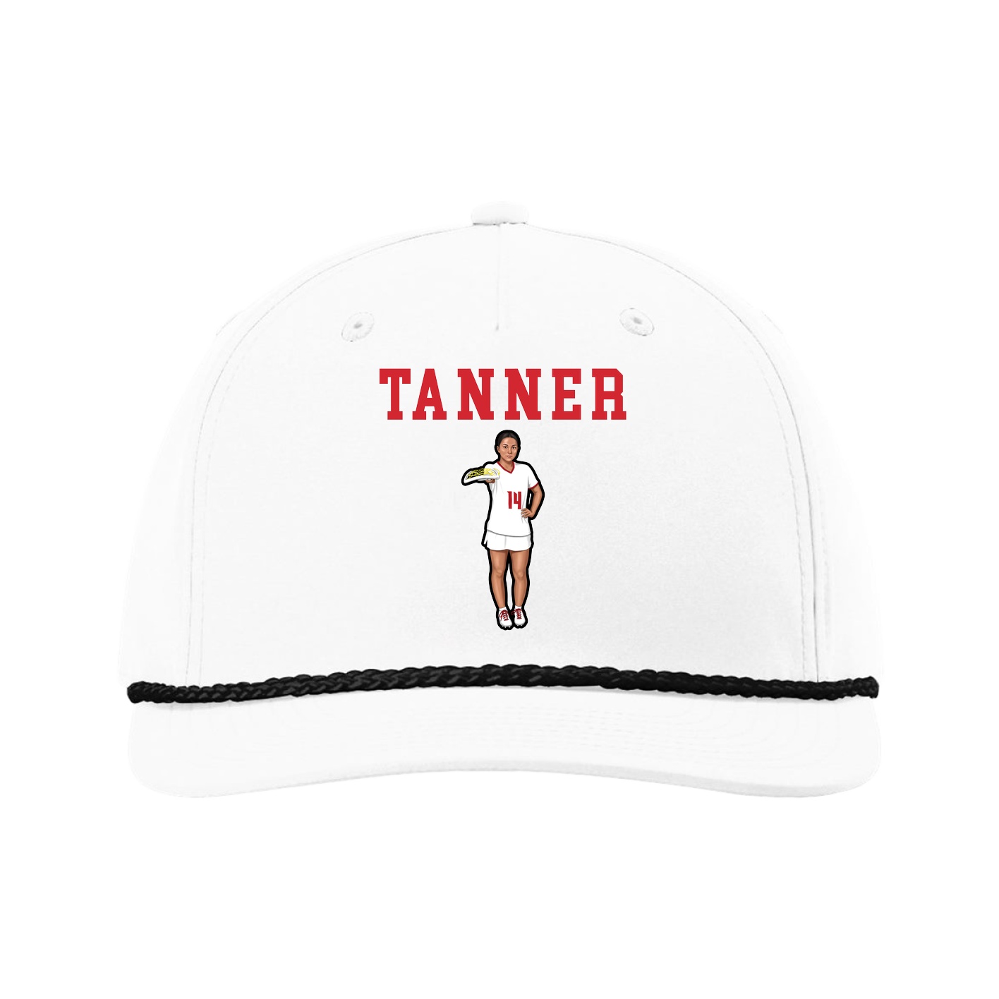 Five-Panel Classic Rope Cap — Shirsey in White