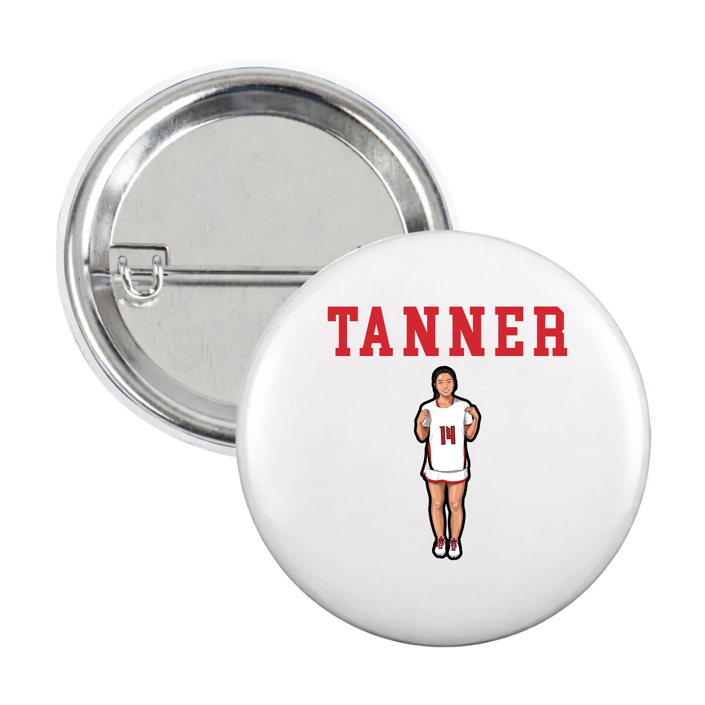 Game Day Button — Shirsey in White