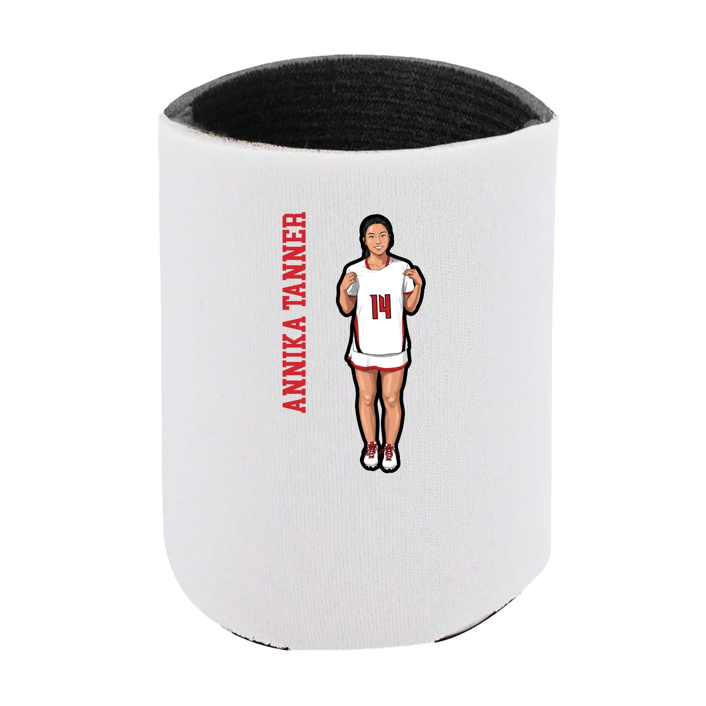 Can Holder — Name Vertical in White