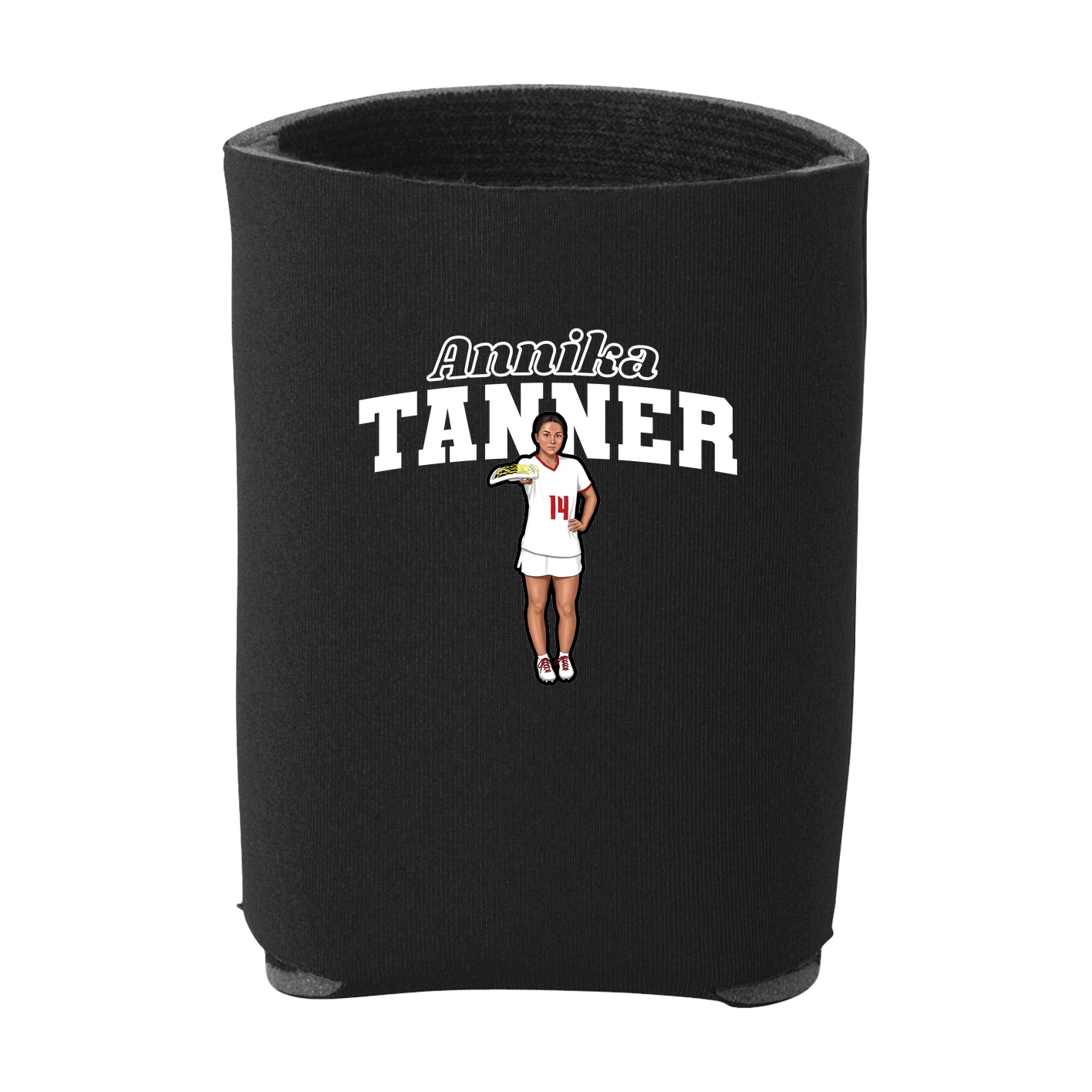 Can Holder — Name Arch in Black
