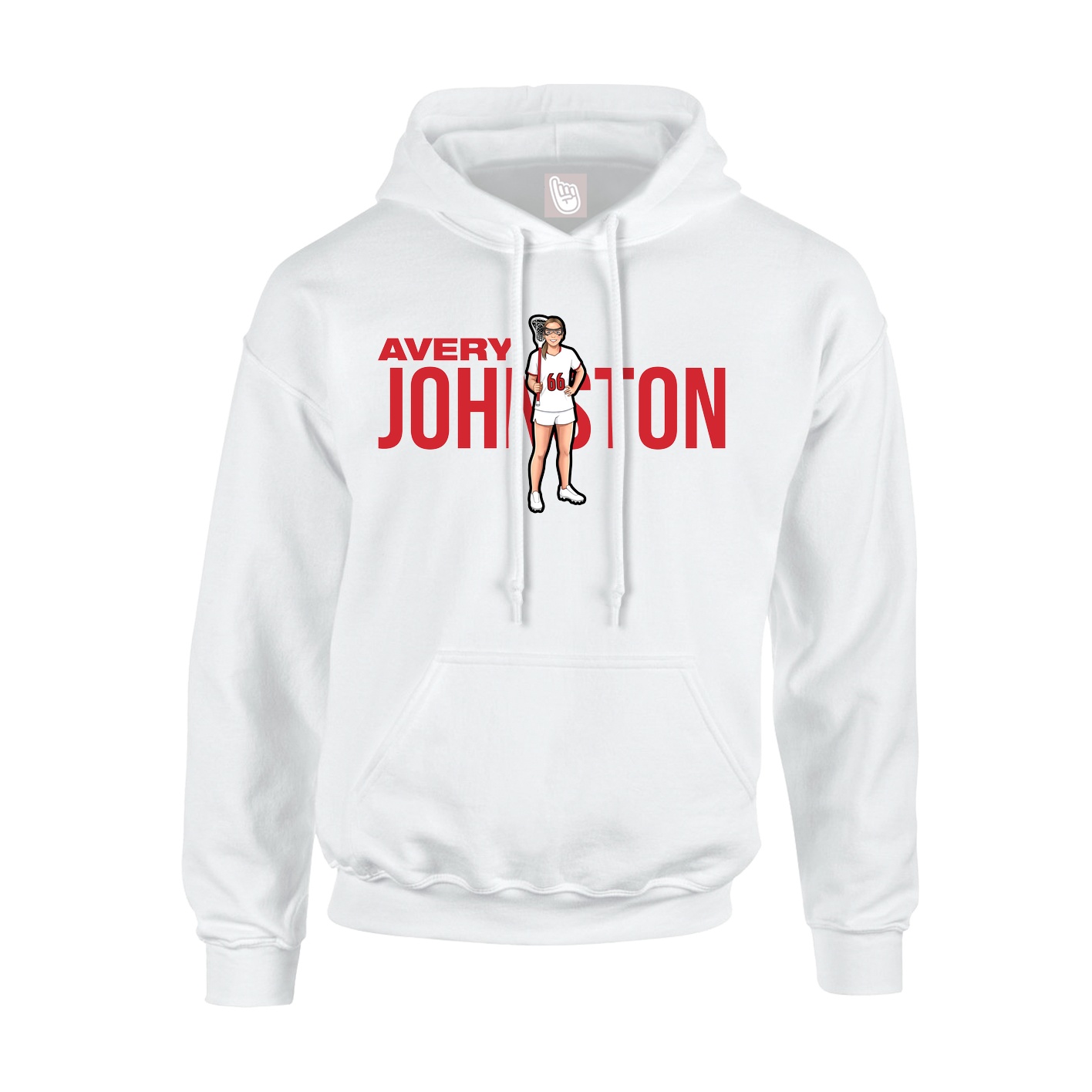 Hoodie — Player Name in White