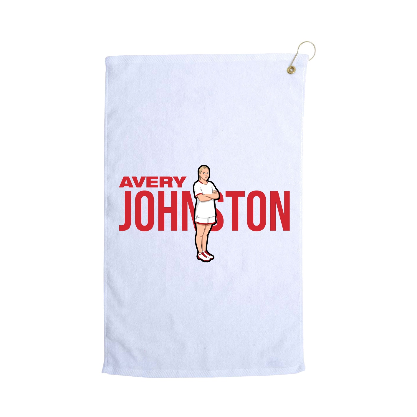Golf Towel — Player Name in White