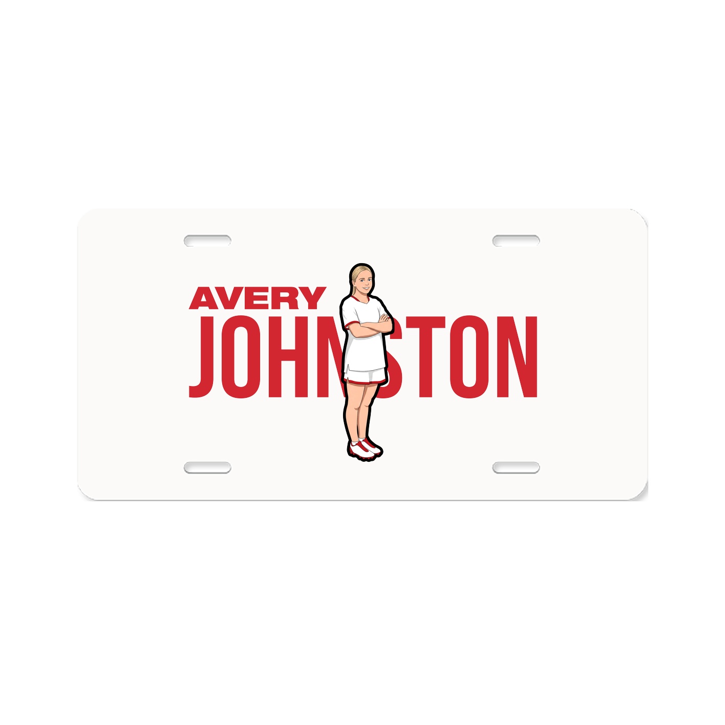 License Plate — Player Name in Classic