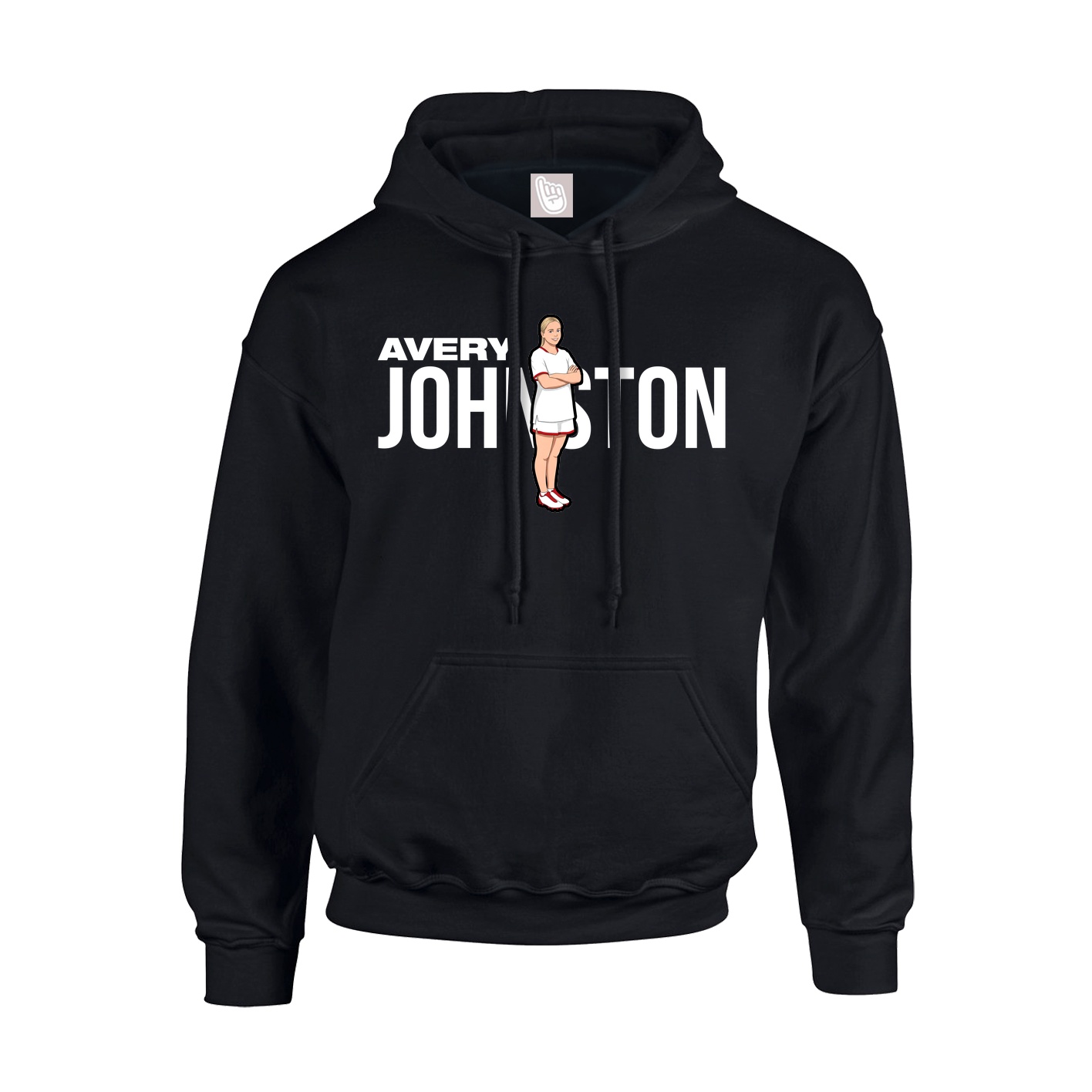 Youth Hoodie — Player Name in Black