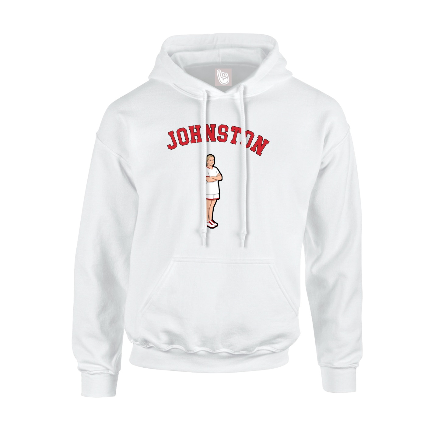 Youth Hoodie — Shirsey Arch in White