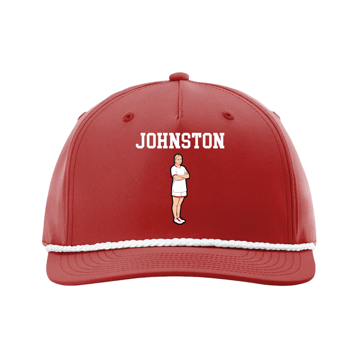 Five-Panel Classic Rope Cap — Shirsey in Red