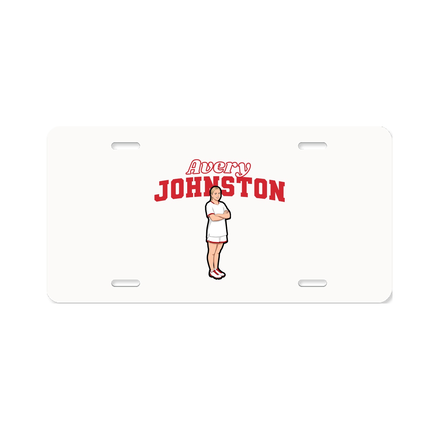 License Plate — Name Arch in Classic