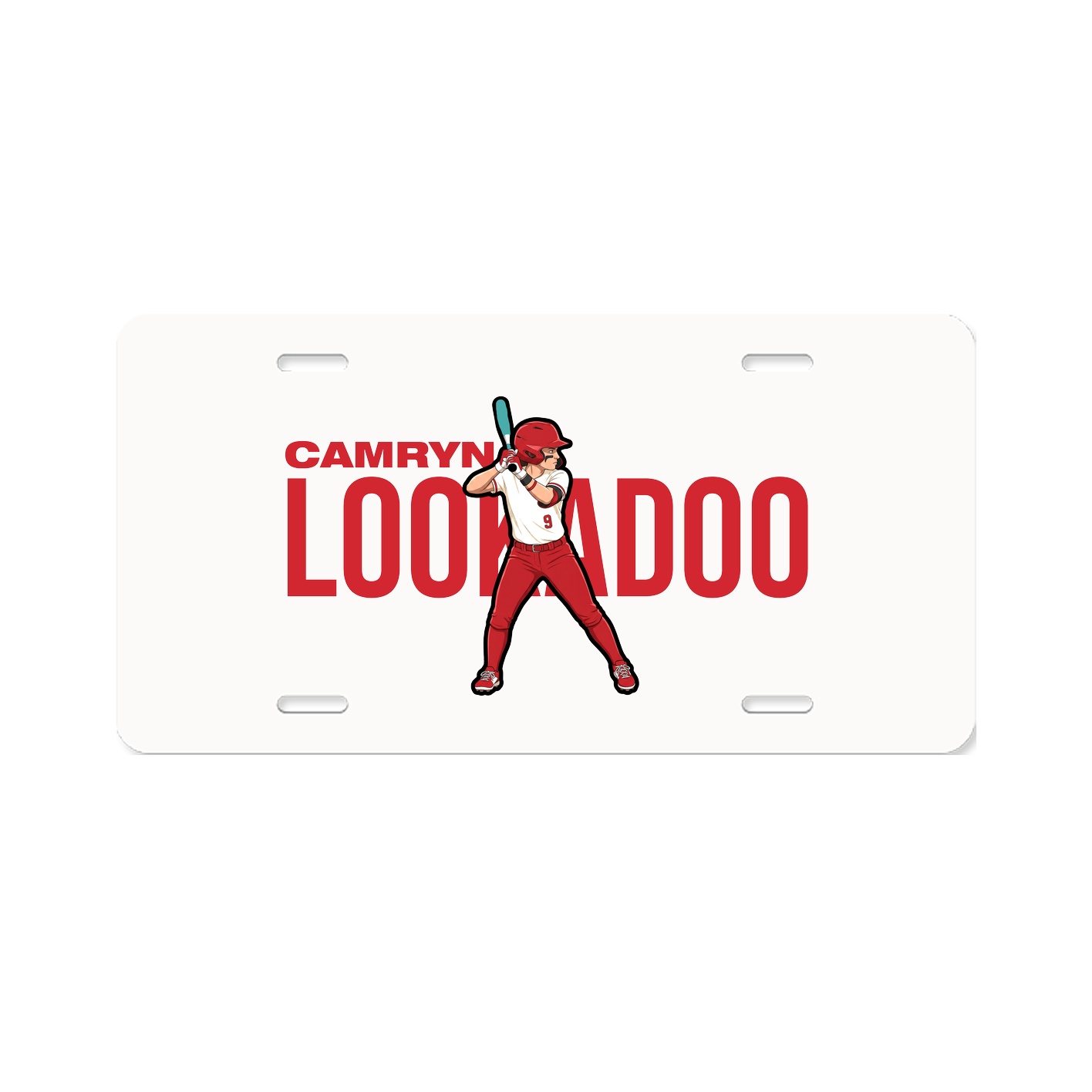 License Plate — Player Name in Classic