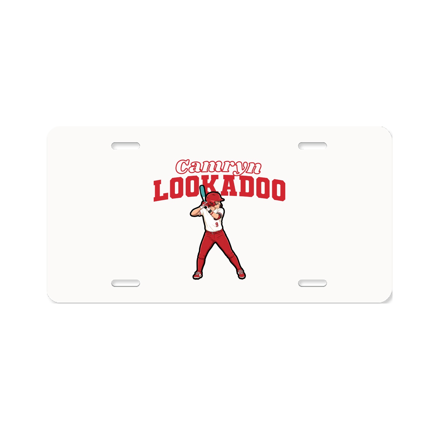 License Plate — Name Arch in Classic