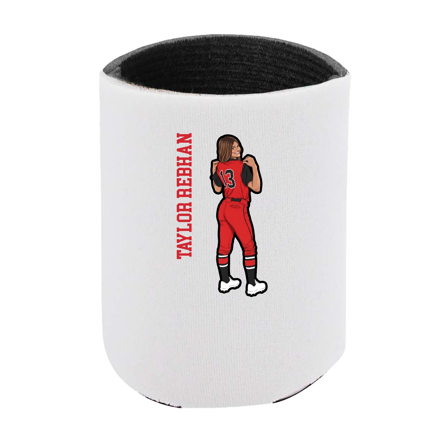 Can Holder — Name Vertical in White