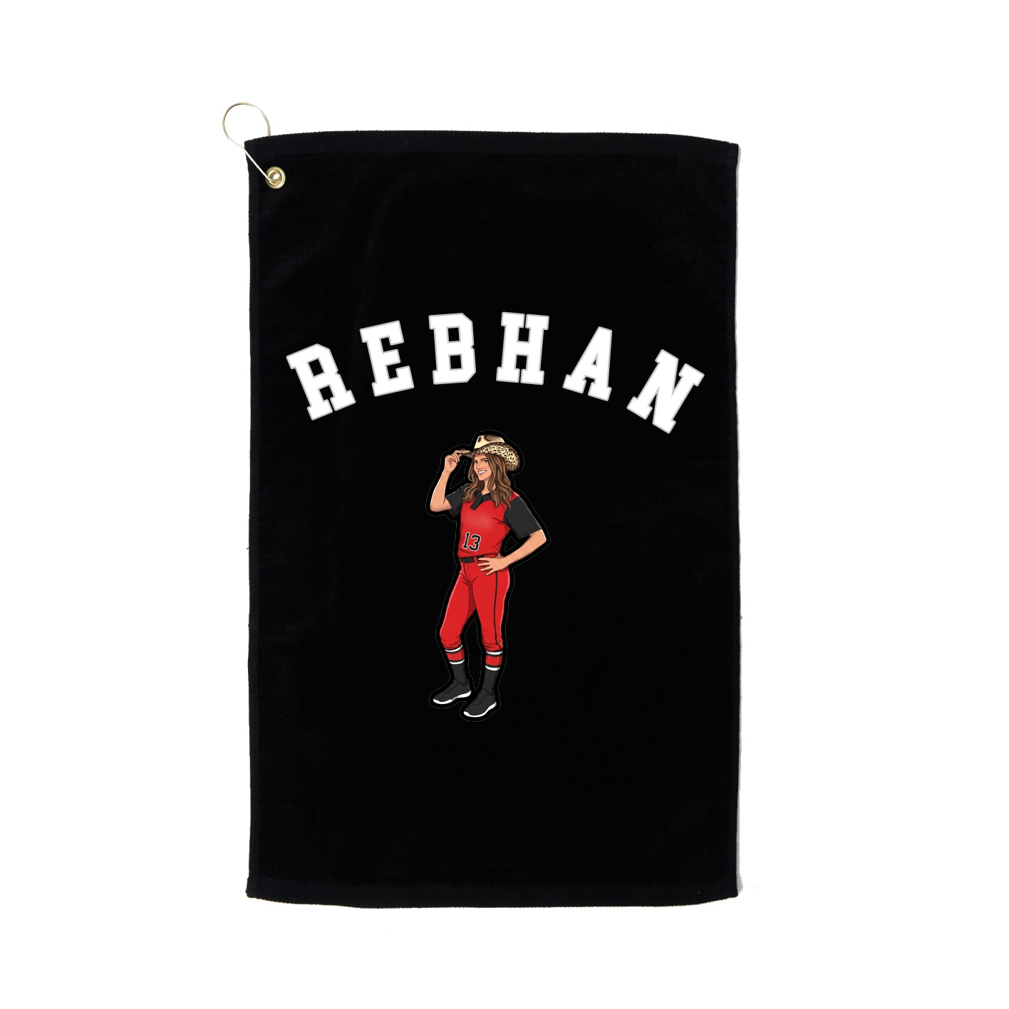 Golf Towel — Shirsey Arch in Black