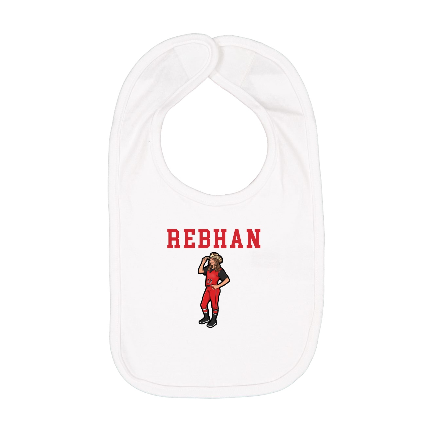 Infant Bib — Shirsey in White