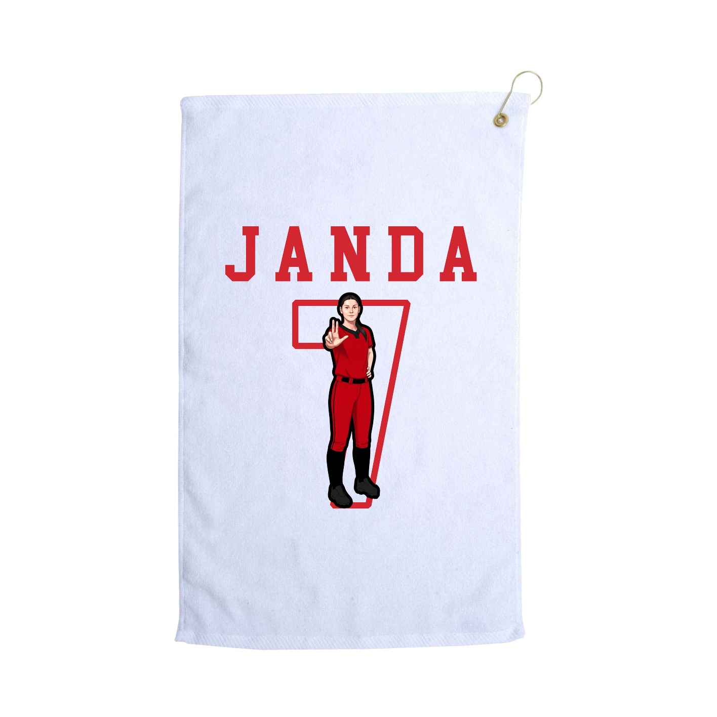 Golf Towel — Shirsey in White