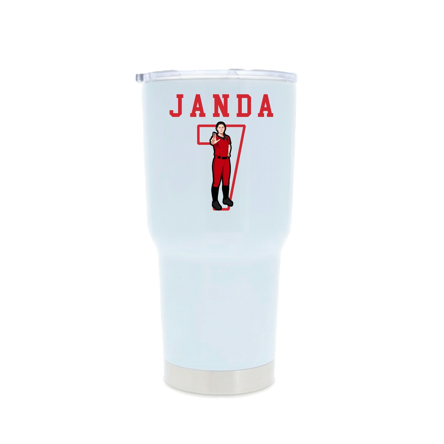 30oz Stainless Steel Tumbler — Shirsey in White