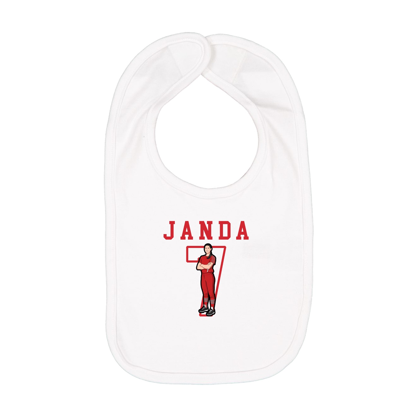 Infant Bib — Shirsey in White