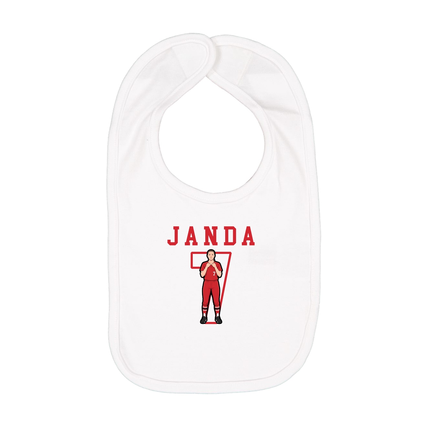 Infant Bib — Shirsey in White