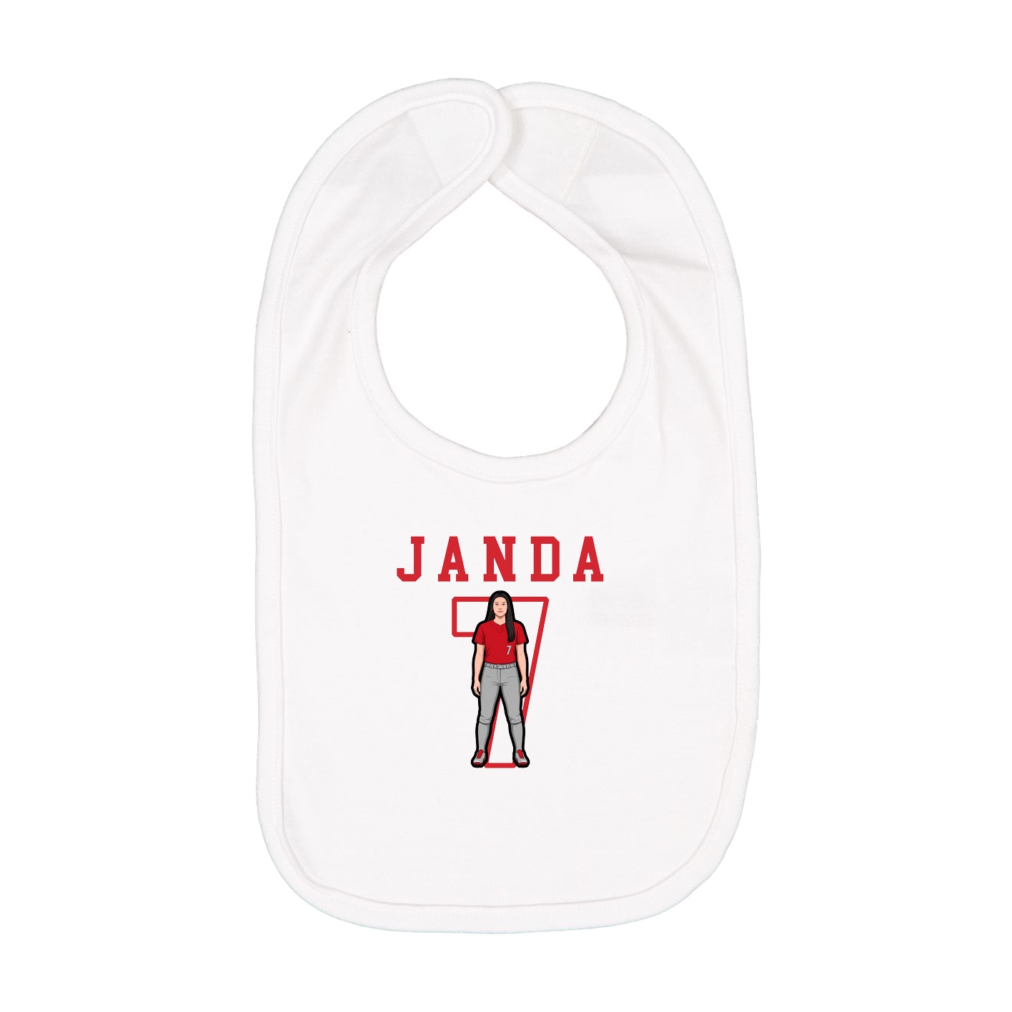 Infant Bib — Shirsey in White