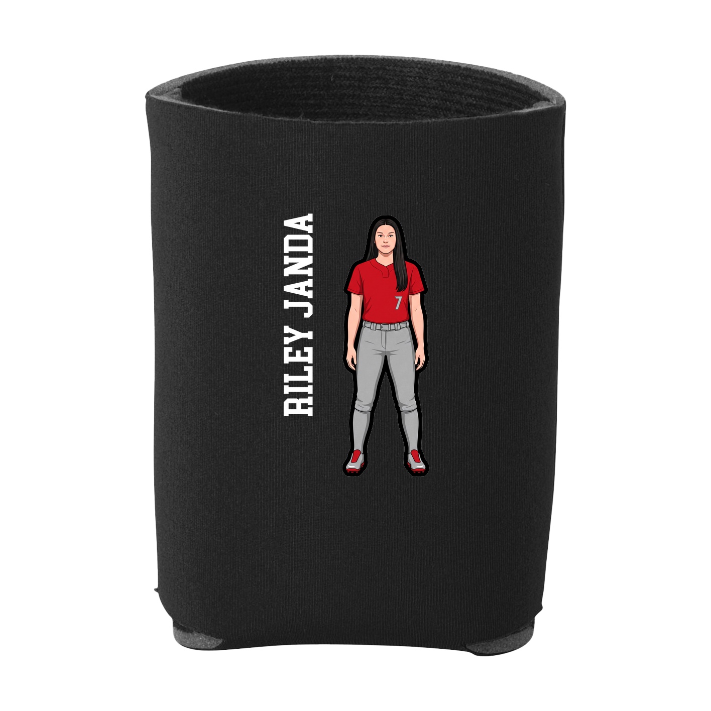 Can Holder — Name Vertical in Black