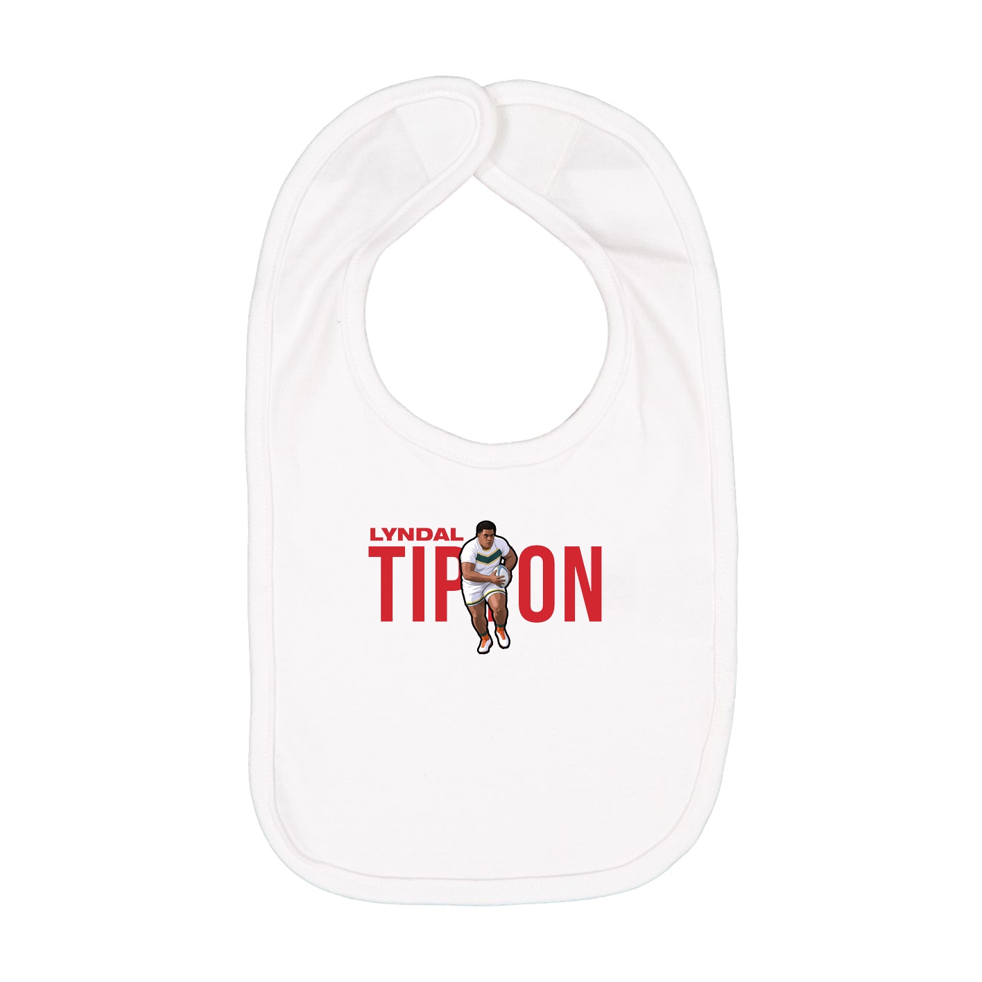 Infant Bib — Player Name in White