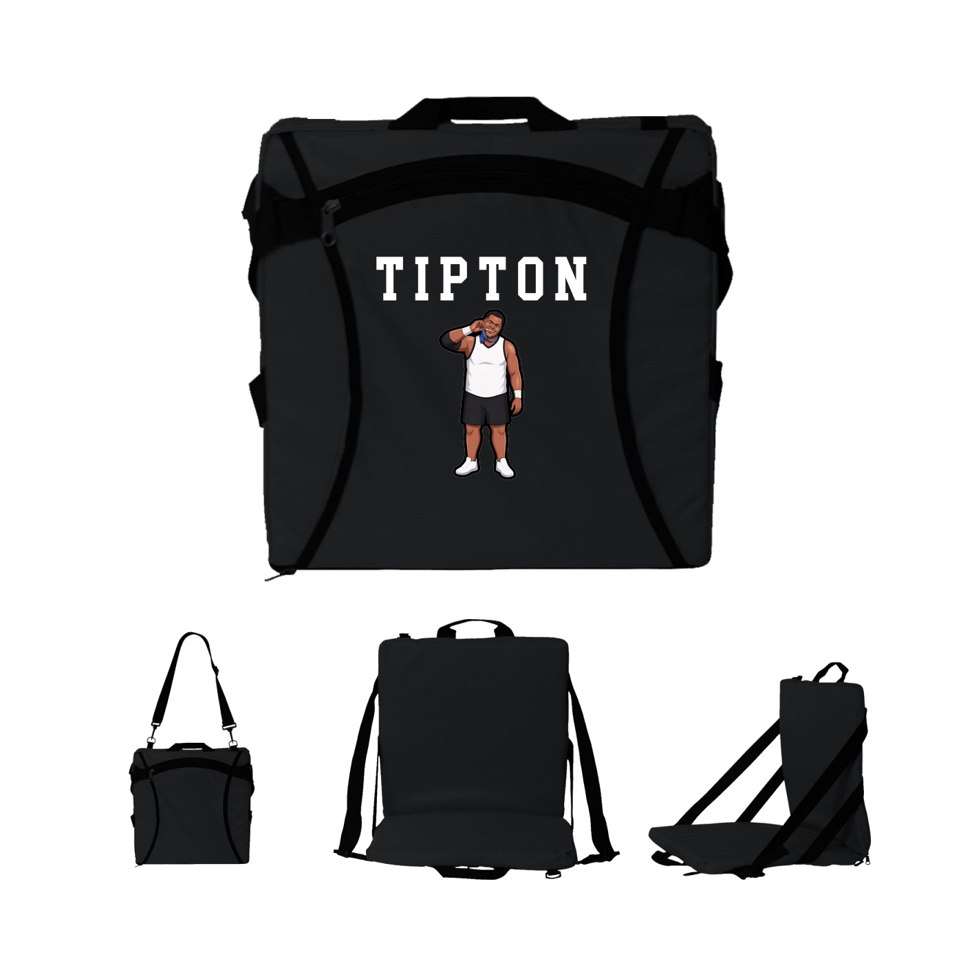 Folding Stadium Seat — Shirsey in Black