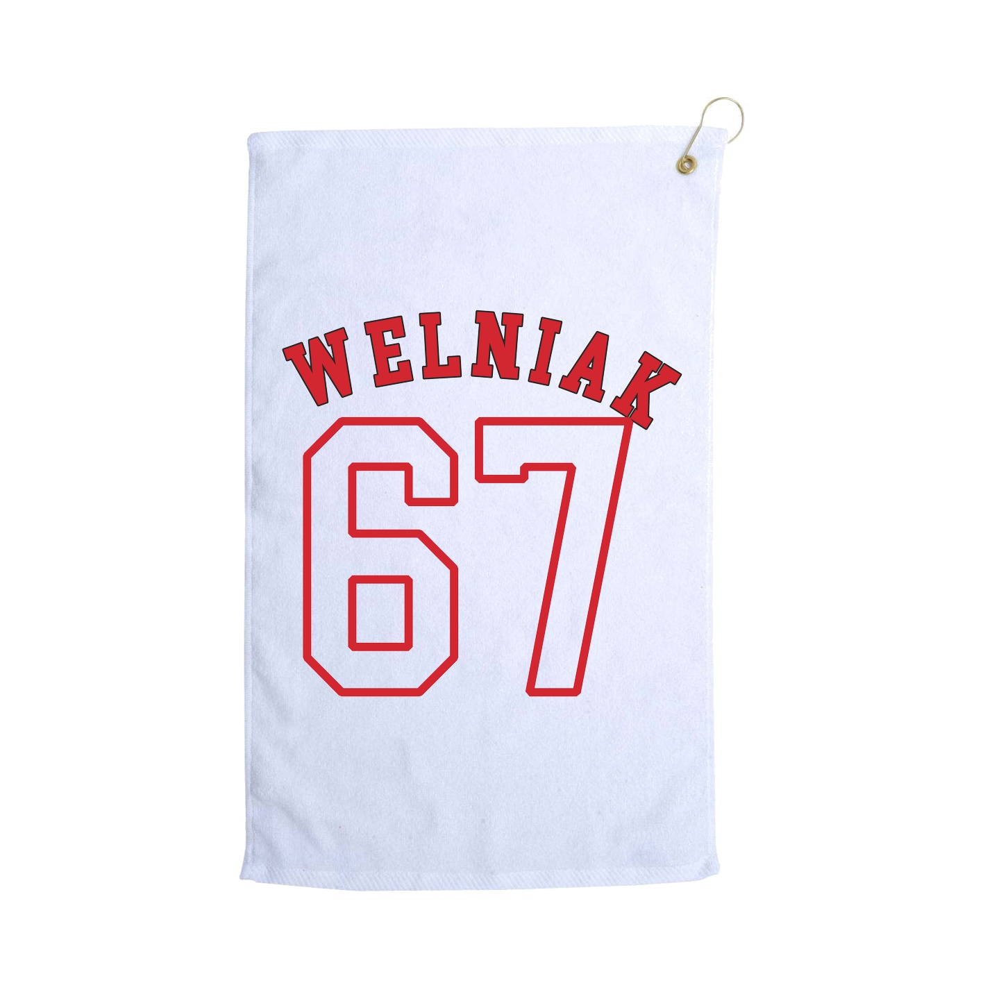 Golf Towel — Shirsey Arch in White