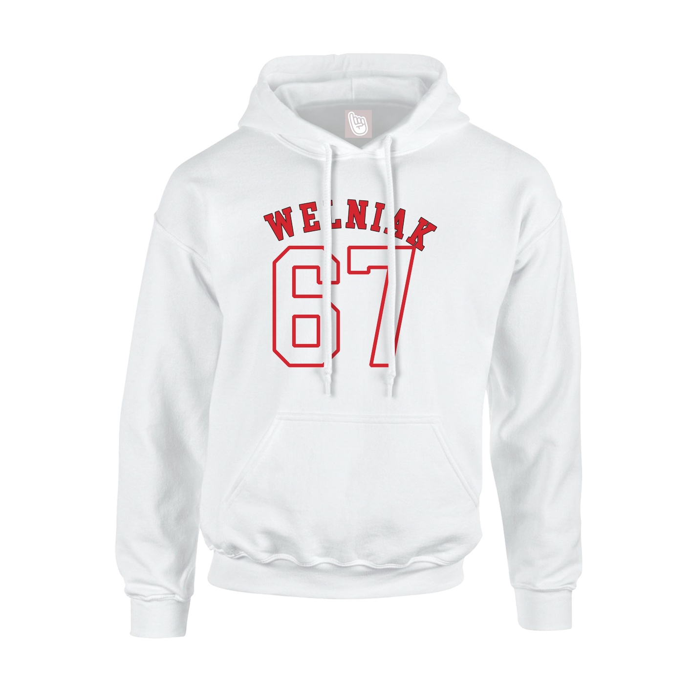 Youth Hoodie — Shirsey Arch in White