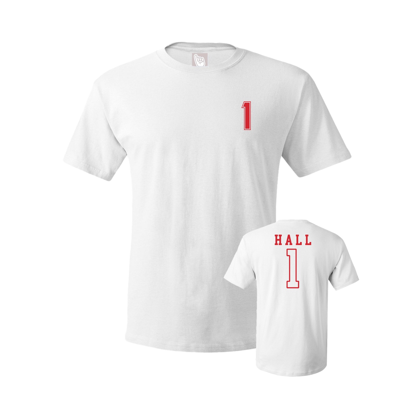 Youth Tee — Chest Back in White