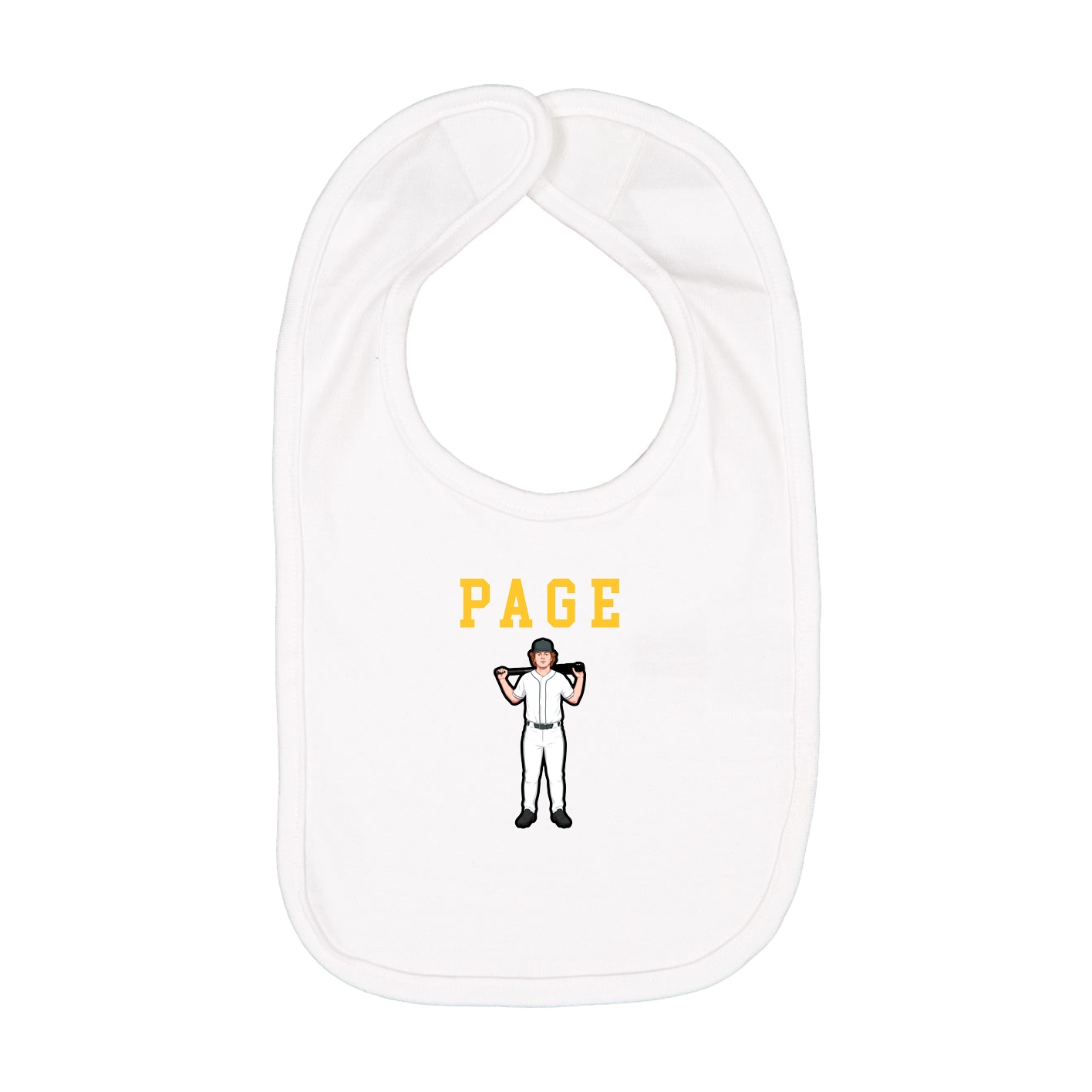 Infant Bib — Shirsey in White