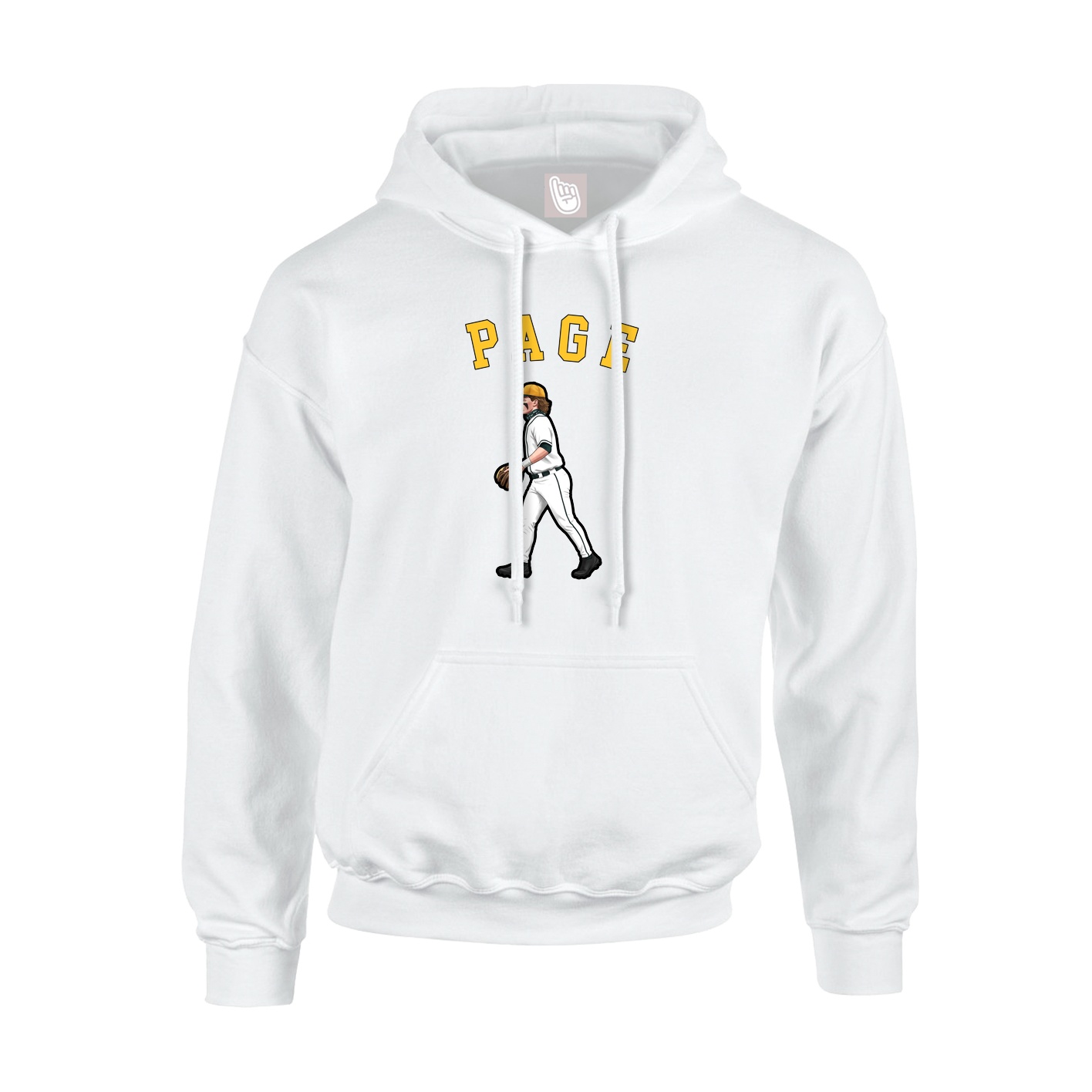Youth Hoodie — Shirsey Arch in White