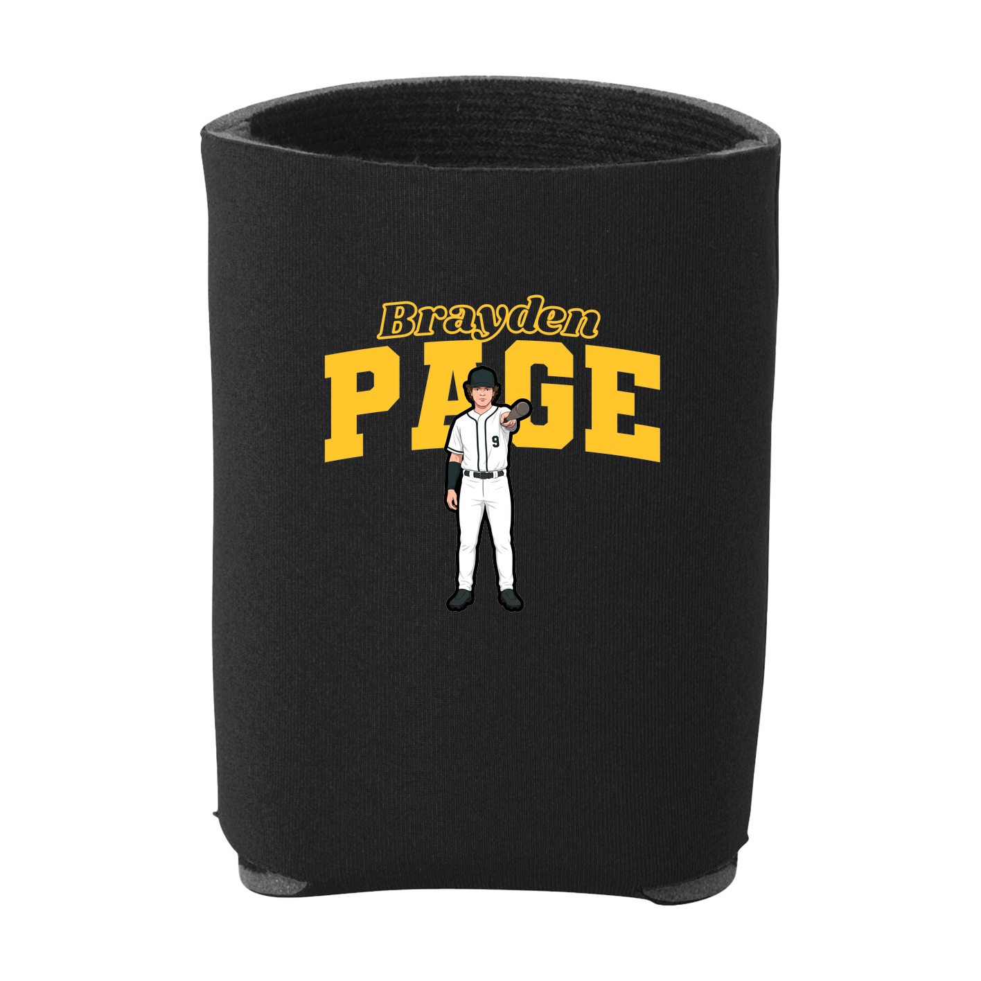 Can Holder — Name Arch in Black