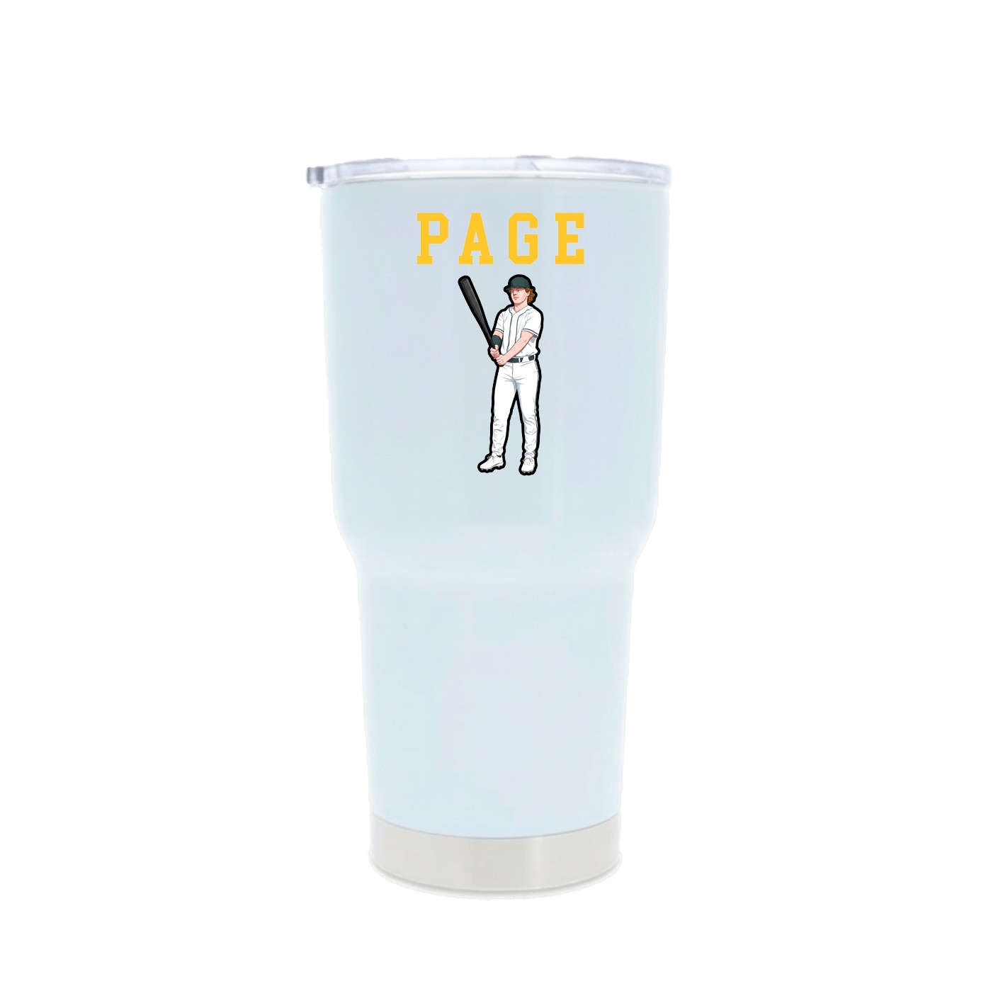 30oz Stainless Steel Tumbler — Shirsey in White