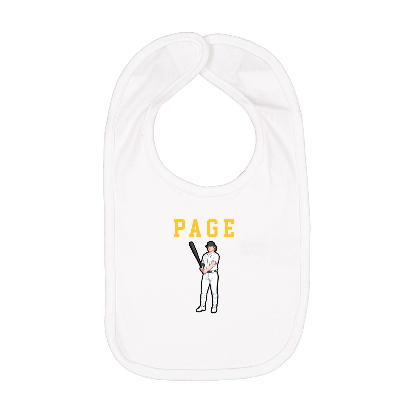 Infant Bib — Shirsey in White