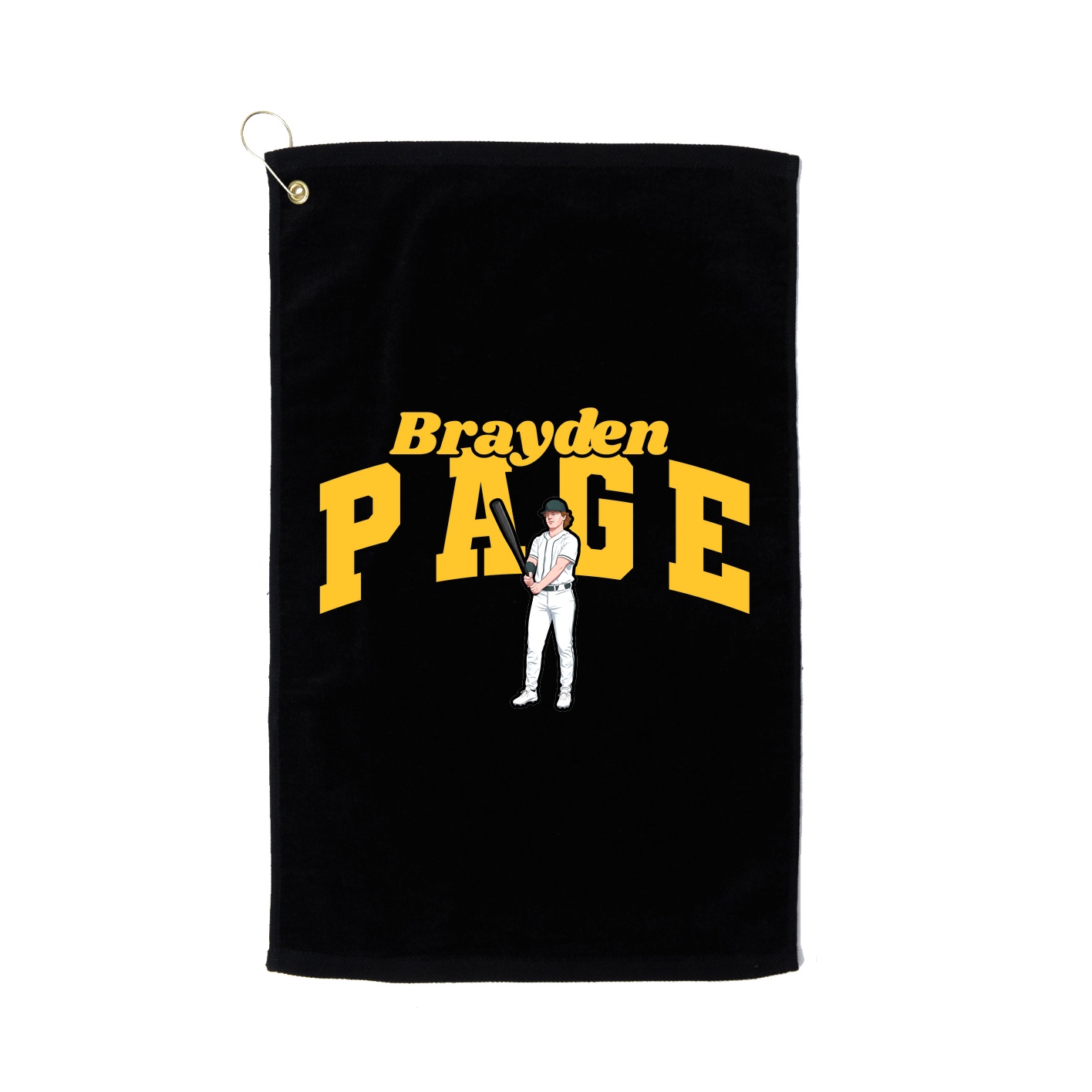 Golf Towel — Signature Arch in Black